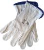 Luva Pele Genuína Branca 9" Flux