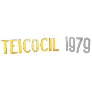 Numero 3 10Cm Alumínio Dourado Para Chumbar - Teicocil