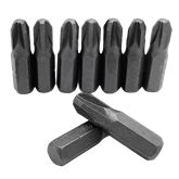 Conjunto 10 Bits Pozidrive 1x25mm Flux - 1x25mm - FC10BPZ125