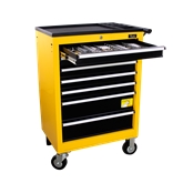 Carro Metálico 7 Gavetas com Ferramentas - 222 peças Flux - FCM7GF222