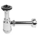 Sifao Tipo Garrafa Cromado Valvula Click Flux - FSTGCVC