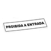 Placa Pvc Proibida A Entrada 150x35x0,7mm-teicocil TEICOCIL - 20151302753