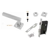 Puxador+ Fechadura Ref.2003q/725 Inox - Teicocil TEICOCIL - 20190100150