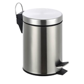 Balde Wc 12 Litros C/pedal Inox - Afj AFJ - 20200200051