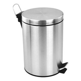 Balde Wc 8 Litros C/pedal Inox - Afj AFJ - 20200200052