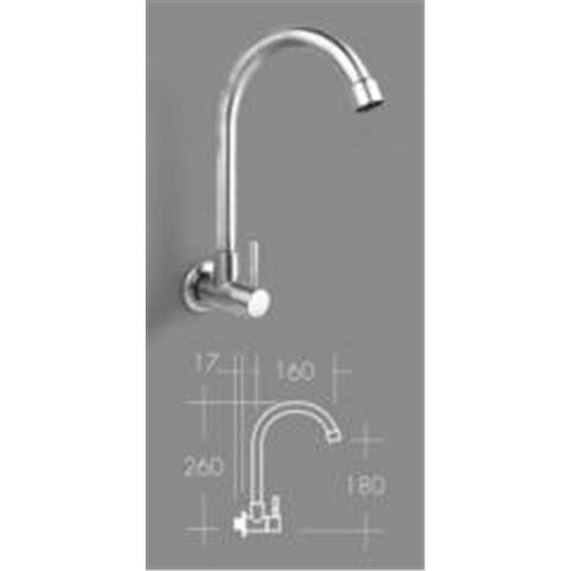 Torneira 1 Agua Parede B/alta  Inox - Afj AFJ - 20220200074