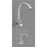 Torneira 1 Agua Parede B/alta  Inox - Afj AFJ - 20220200074