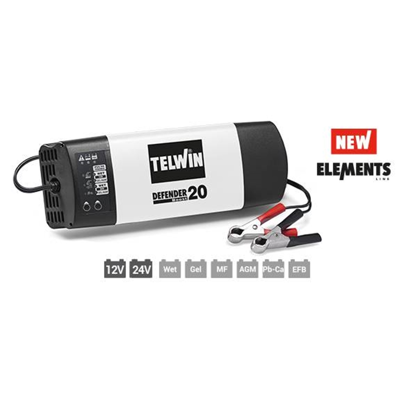 Carregador Bateria Intel 12/24v Defender 20-telwin TELWIN - 20230100035