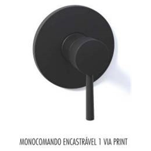 Torneira Monoc Encast 1via Print Preta - Afj AFJ - 20230200059
