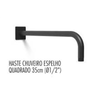 Chuveiro Haste C/espelho Quadr 35 Preto - Afj AFJ - 20230200068
