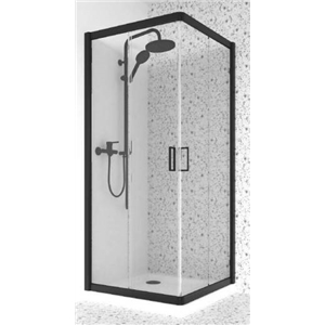 Resguardo B Duche V/6 80x185 2p1f/1m Preto-afj AFJ - 20230200081