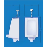 Urinol 340x610x310 Nilo Bco + Kit Fix - Syon SYON - 20230200090