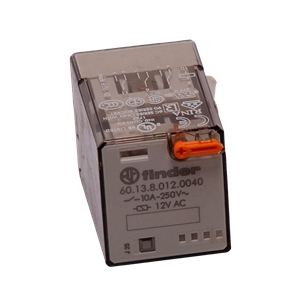 Relé 3 Inversores 10a Bobine 12vac 60.13.8.012.0040 FINDER - 8012823047485