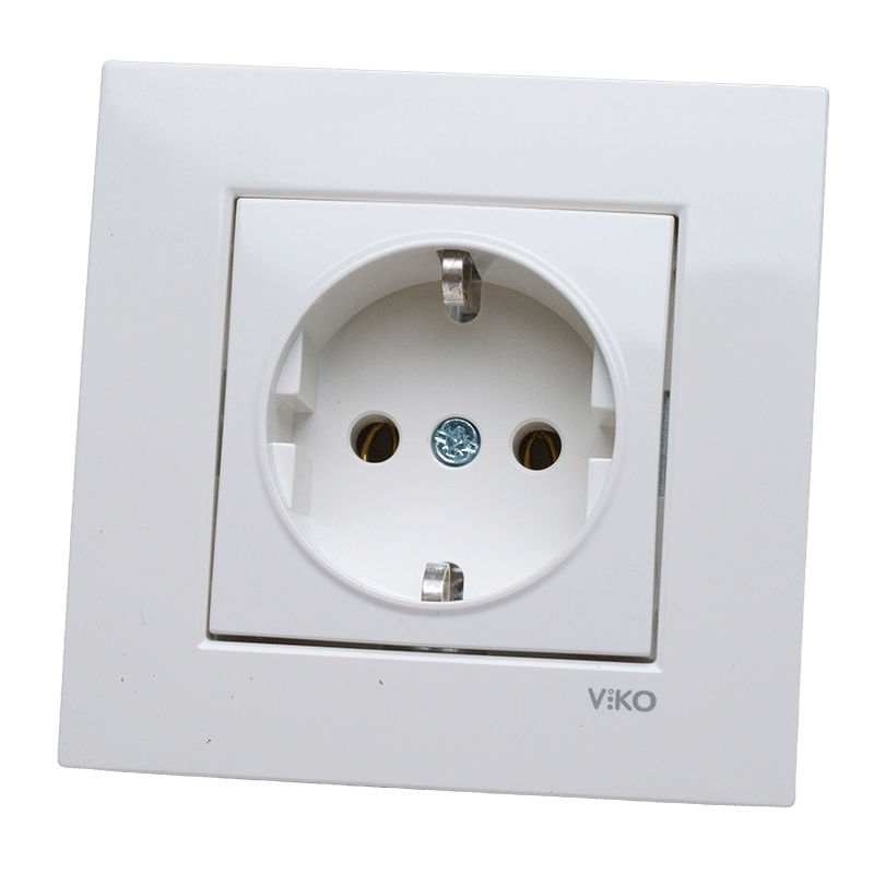 Tomada Shuko Branca Karre Ref. 90960008 VIKO by Panasonic - 9696969879164