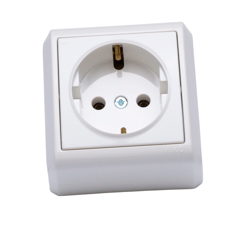 Tomada Shuko Branco Vera Ref. 90681008 VIKO by Panasonic - 9696969879156