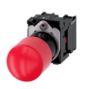 Botoneira De Emergência Vermelha 30mm 1nf+1na 3su110 SIEMENS - 9696969880593
