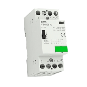 Contactor Modular  25a 4na Manual/automático 230vac Vsm ELKO - 9696969881183