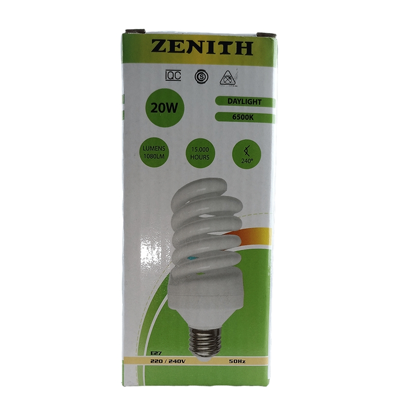 Lâmpada Econ 20w E27 Esp 220v-240v 6500k ZENIT - 9696969881442
