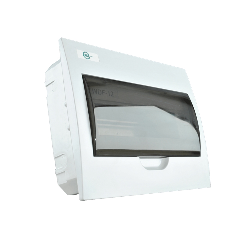Quadro Plástico 12 Módulos Interior Branco Com Porta Opa SBX - 9696969881521