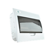 Quadro Plástico 12 Módulos Interior Branco Com Porta Opa SBX - 9696969881521