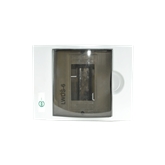 Quadro Plástico 6 Módulos Exterior Branco Com Porta Opac SBX - 9696969881515