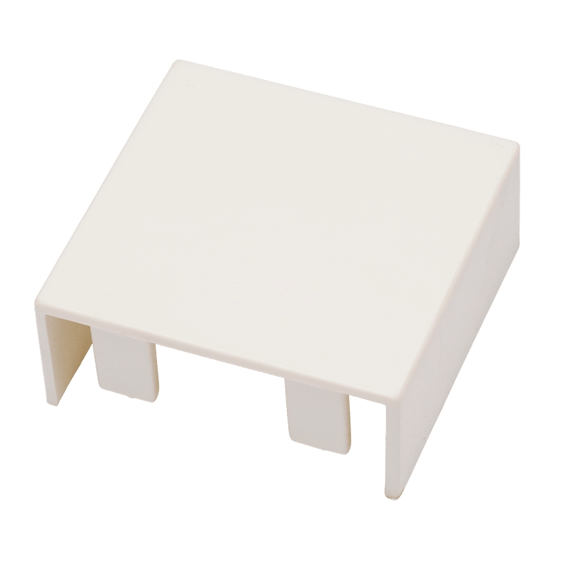 Topo Para Calha Branca 60x60mm  Bc1060060 A PLUS ELEKTRIK - 9696969880115