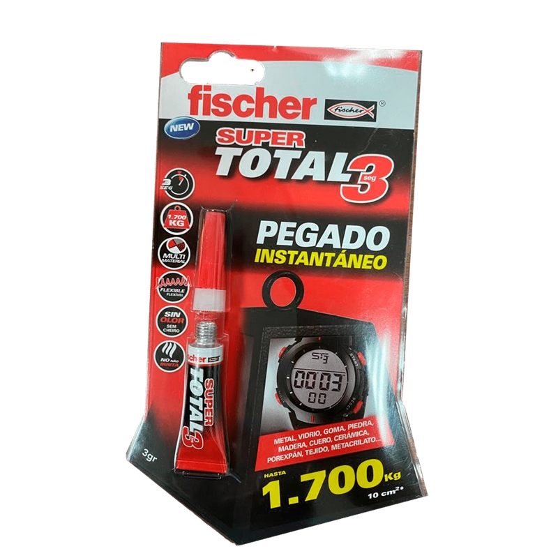 Cola Instantânea Super Total 3seg N541728 FISCHER - 9696969880833