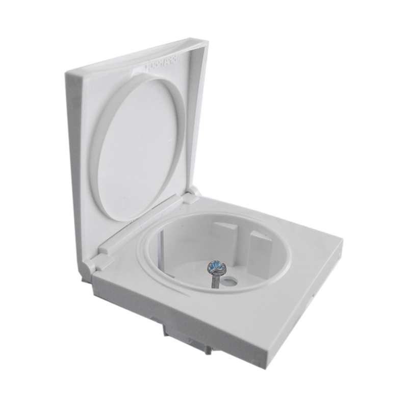 Centro De Tomada Schuko Com Tampa E Obturador Ip44 Re EFAPEL - 9696969883773