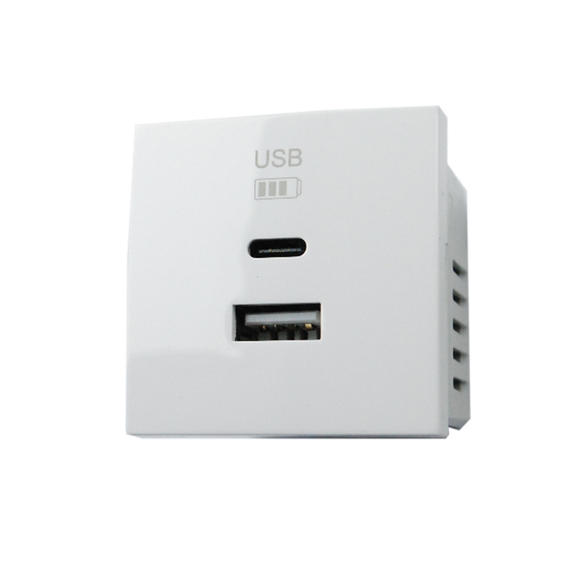 Carregador Duplo Usb Tipo A E Tipo C Branco Ref. 4538 EFAPEL - 9696969883791