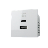 Carregador Duplo Usb Tipo A E Tipo C Branco Ref. 4538 EFAPEL - 9696969883791