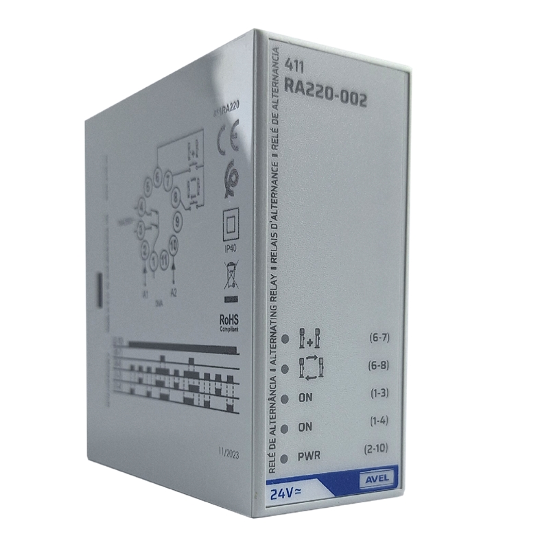 Relé De Alternância 24vac/dc Para 2 Motores 411ra220. FINDER - 9696969884011 Relé De Alternância 24vac/dc Para 2 Motores 411ra220. FINDER - 9696969884011