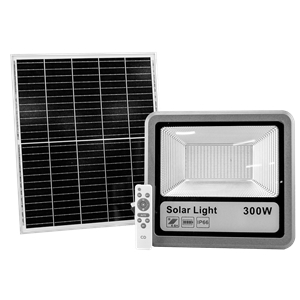 Projetor Led Solar 300w 6500k Com Fotocélula E Cont VIKSTARS - 9696969883978