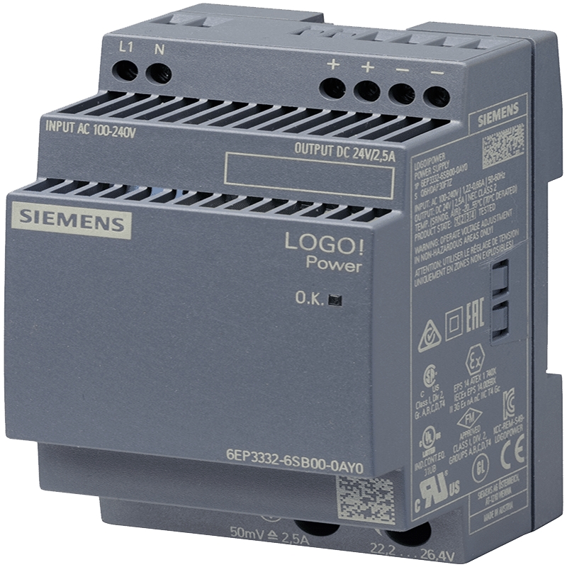 Fonte De Alimentação 24vdc 2,5a 6ep3332-6sb00-0ay0 SIEMENS - 9696969878867
