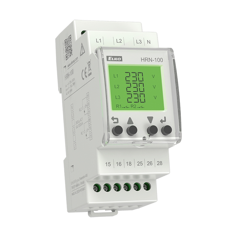 Analisador De Fases Digital 3p+n 155-500v Hrn-100 ELKO - 9696969880566