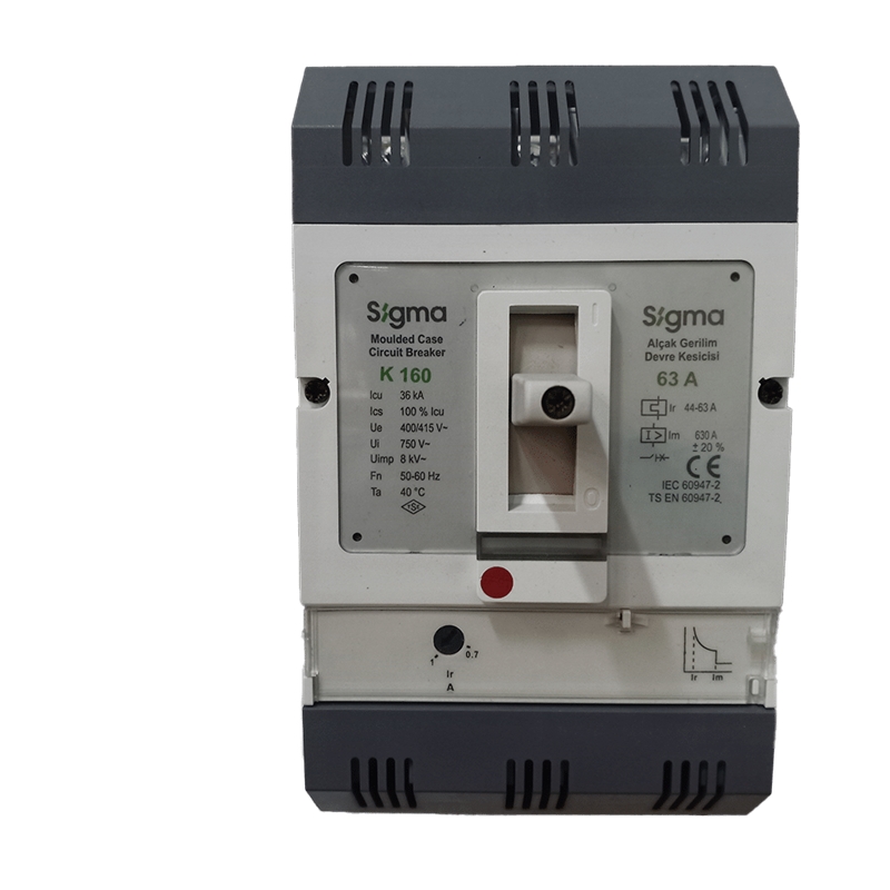Disjuntor Motor   3p 63a Reg. 44-63a 36ka Mk160063 SIGMA - 9696969879875