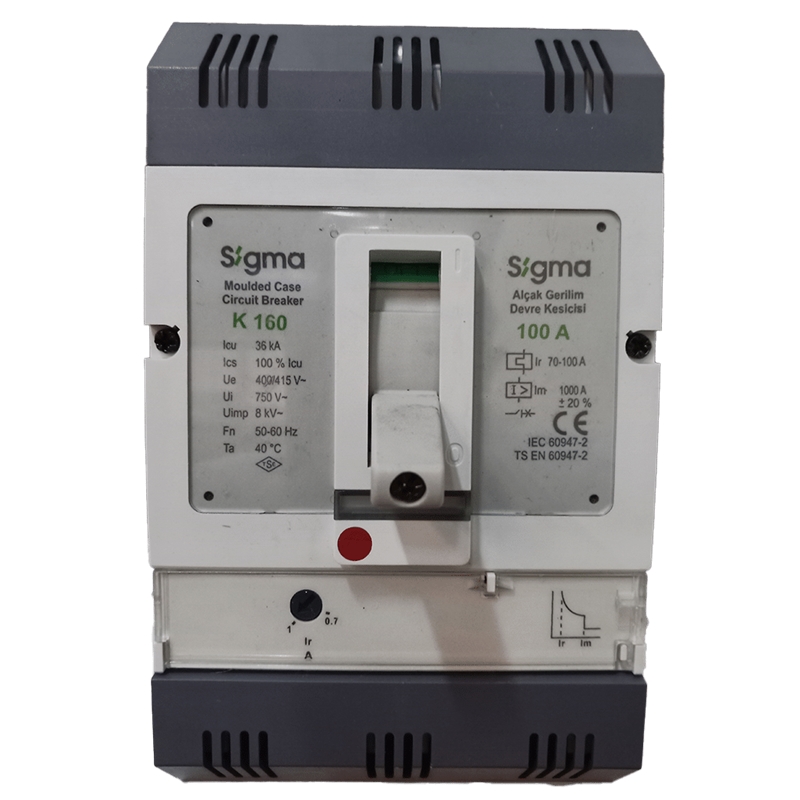 Disjuntor Motor  3p 100a Reg. 70-100a 36ka Mk160100 SIGMA - 9696969879877