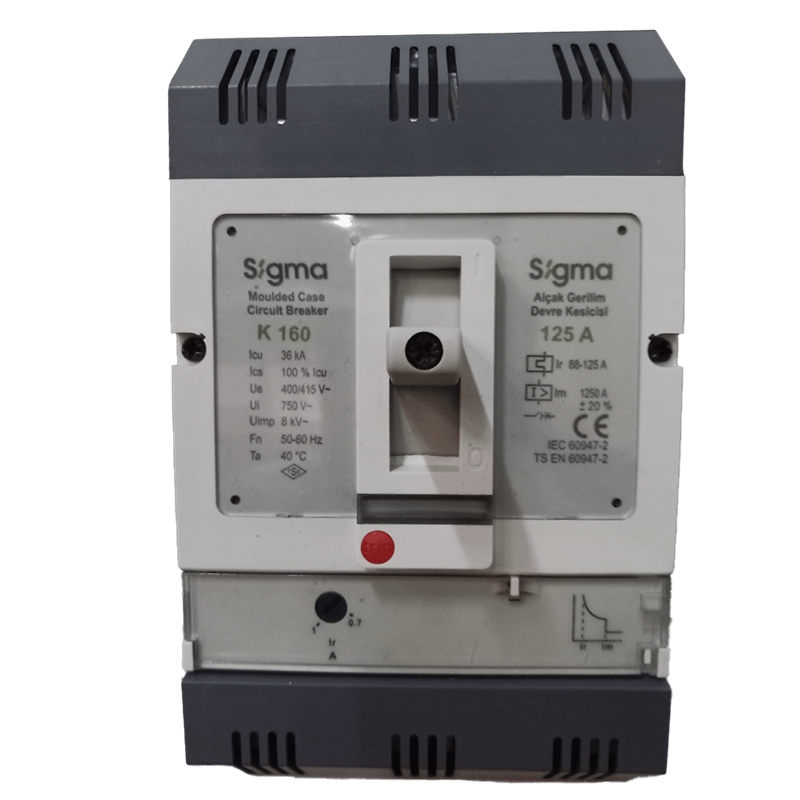 Disjuntor Motor  3p 125a Reg. 88-125a 36ka Mk160125 SIGMA - 9696969879878