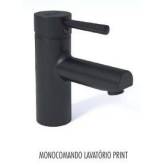 Torneira Monocomando Lavatório  C/Válvula Print Preta AFJ