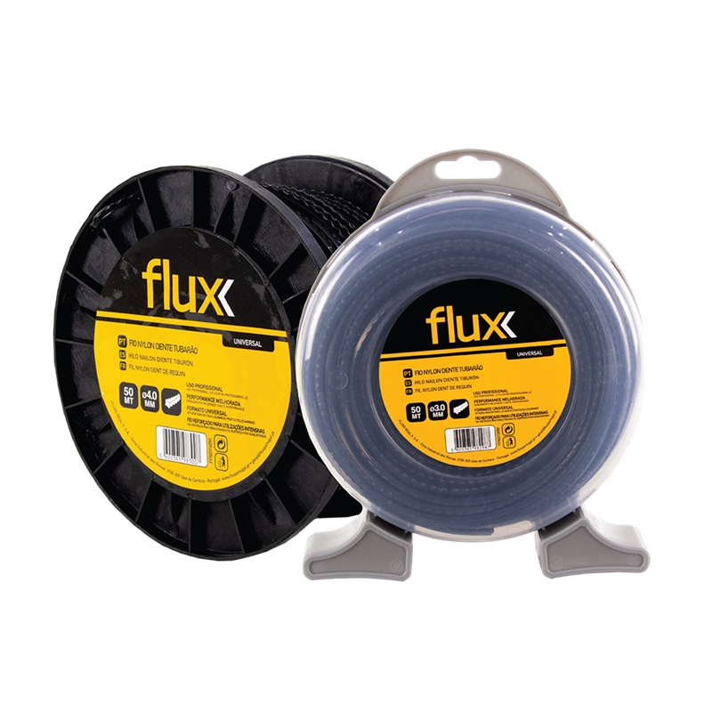 Fio Nylon Dente Tubarão 4,0mm 15mt Flux - FFNDT4015