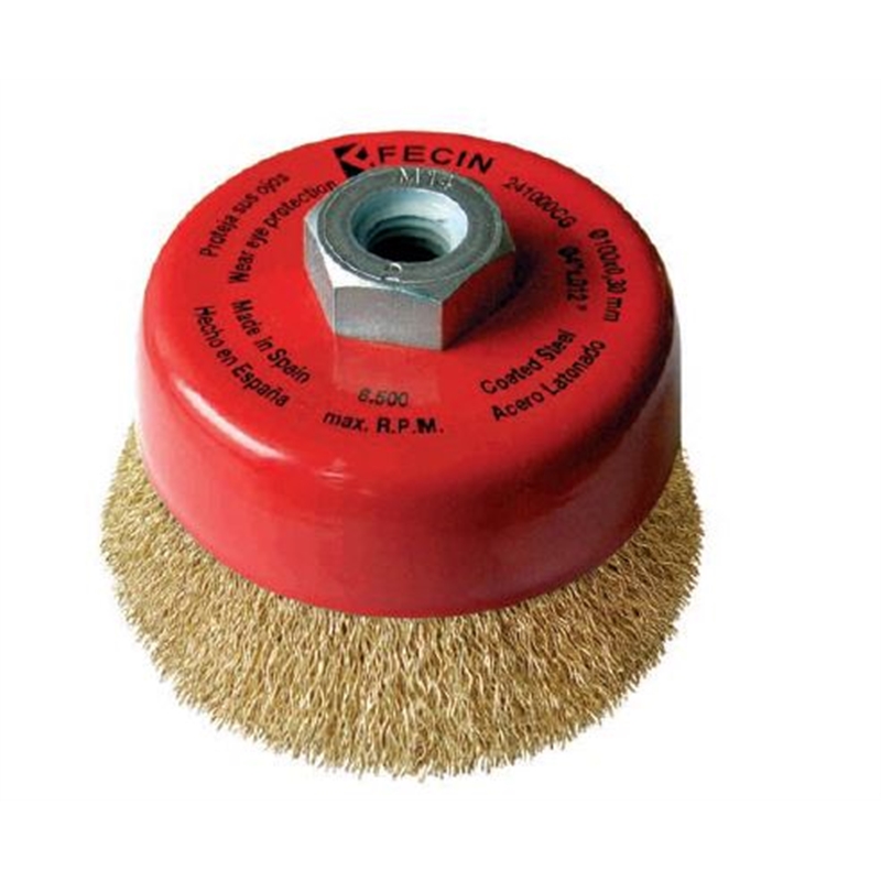 Catrabucha Tipo Taça Alta Rotaçao Entrançada F-24 Fecin  80 mm - DFCTTARF2480