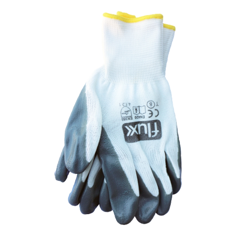 Luva Nitrilica Cinza 8 Flux - FLNC8M Luva Nitrilica Cinza 8 Flux - FLNC8M