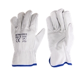 Luva Pele Genuina Branca 10" Flux - FLPGB10