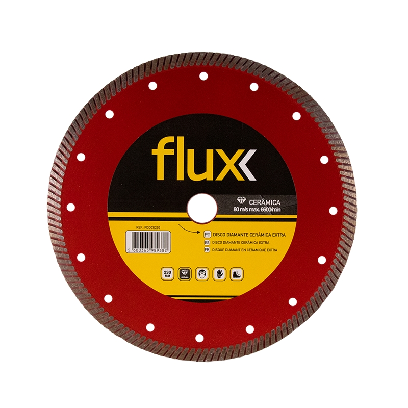 Disco Diamante Especial Cerâmica 230mm Flux - FDDEC230