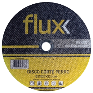 Disco Corte Ferro 180x3x22,2mm Flux - FDCF180