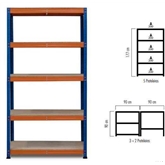Estante 5prat 177x90x45 Azul/laranja TEICOCIL - 20151301199