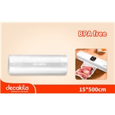 Rolo de Sacos para Selador a Vácuo 15x500cm Decakila - KMTT076W Rolo de Sacos para Selador a Vácuo 15x500cm Decakila - KMTT076W
