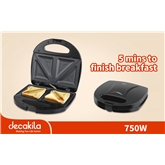 Sanduicheira Dupla 750W Decakila - KEEC046B Sanduicheira Dupla 750W Decakila - KEEC046B