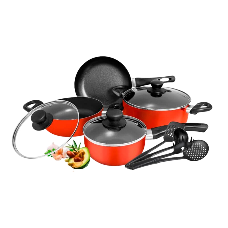 Conjunto de Panelas 11 Peças Decakila - KMEP006B