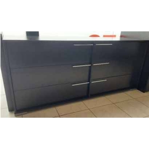 Comoda 6g Melamina Wengue 1200x450x720 Sem marca - 20220900068