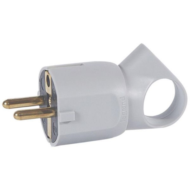 Ficha Macho 2p+t C/anel  Cinz 050324 - Legrand LEGRAND - 20210800014